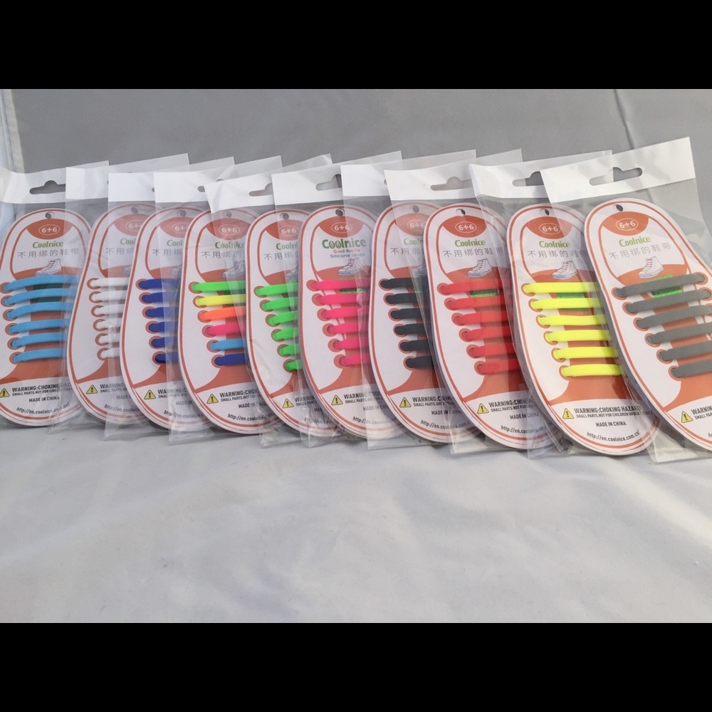 CLEARANCE 10 pairs  No-Tie Silicone Shoe Laces